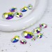 DZ 4063 Crystal AB Oval Shape Mixed Sized Sewing Rhinestones DZ 4063 Crystal AB Oval Shape Mixed Sized Sewing Rhinestones